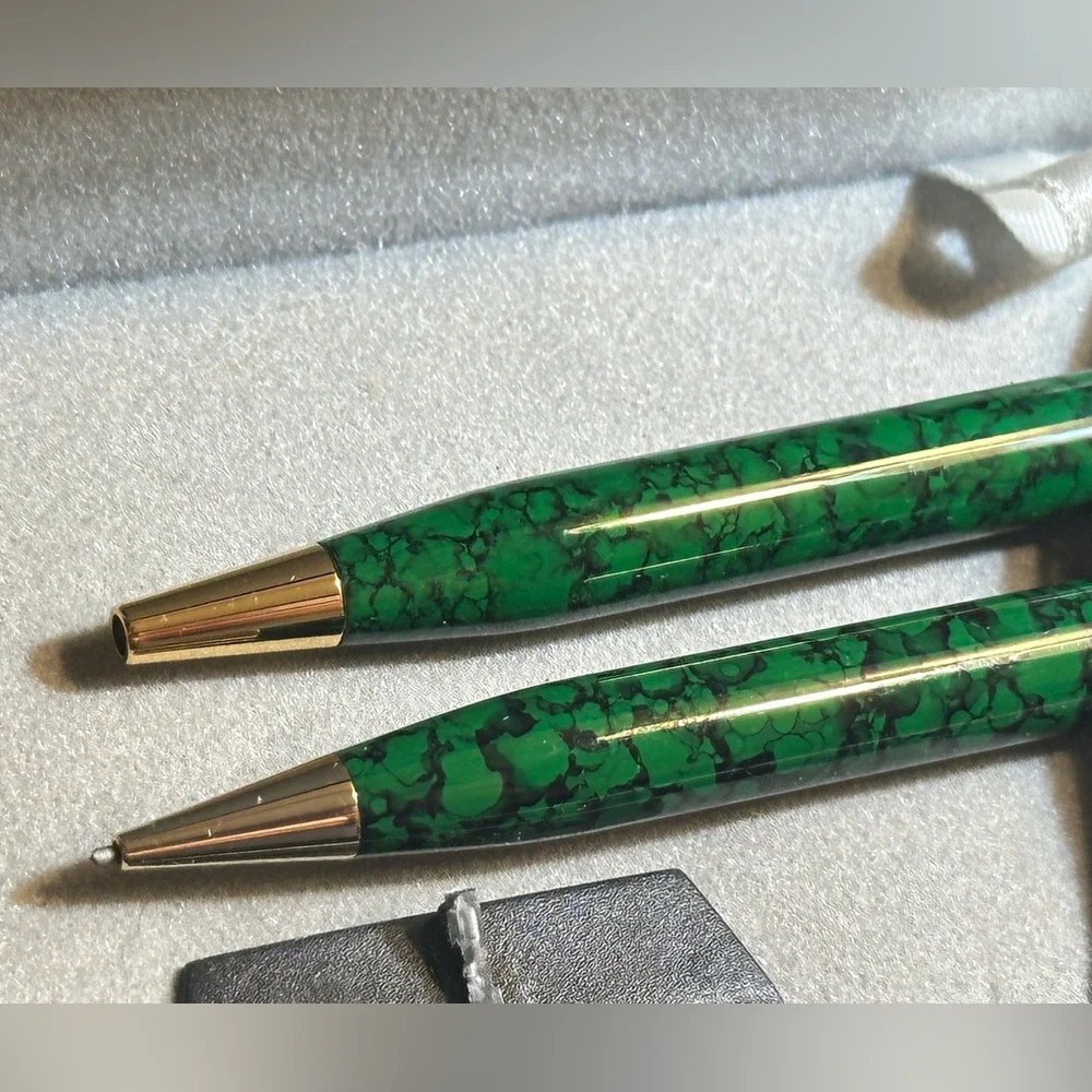 Pierre Cardin Twist Stylus Green Pen & Pencil set